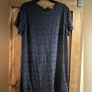 Lulu’s Navy Blue Lace Dress